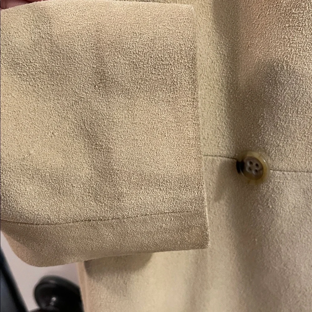 Banana Republic y2k double breasted suede car coat sz M